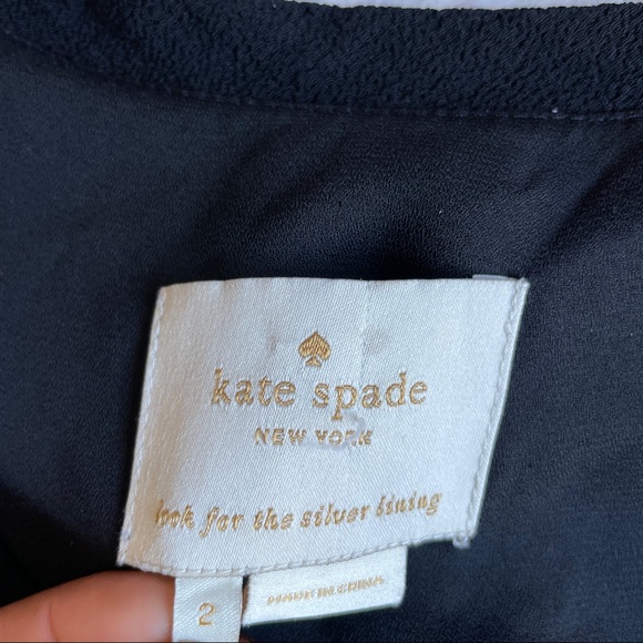 Kate Spade Crepe Black Mini Dress - Picture 3 of 3